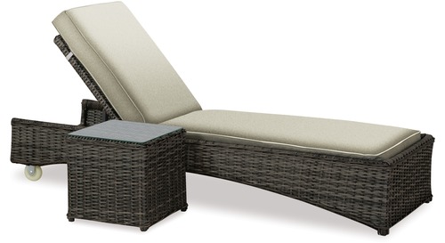 Mesa Outdoor Sunlounger & Side Table Mesa Outdoor Sunlounger & Side Table